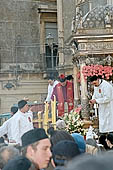 Festa di Sant Agata   procession with the golden statue of the saint 